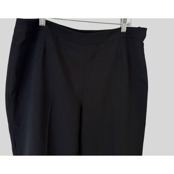 Kasper Size 14 Petite Professional Polyester Dress Classic Stylist Black Pant - Picture 7 of 11